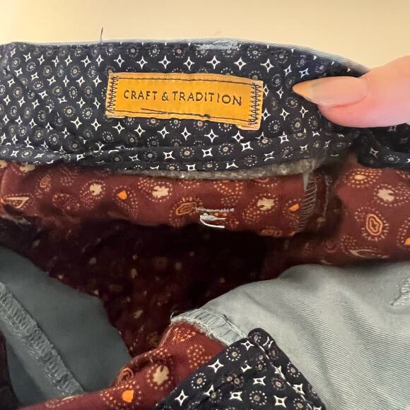 Across The Pond Signature Chinos Slate Blue 32 x 32 - Picture 7 of 10